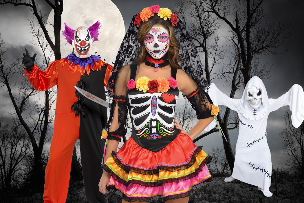 karnevalikostüümid ja Halloweeni maskid