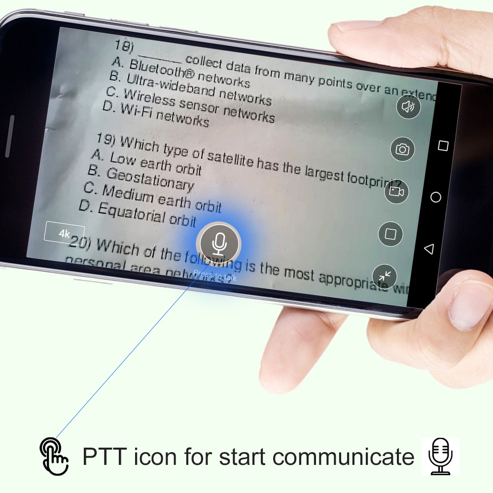 teksti jäädvustamise mobiilne wifi pinhole kaamera