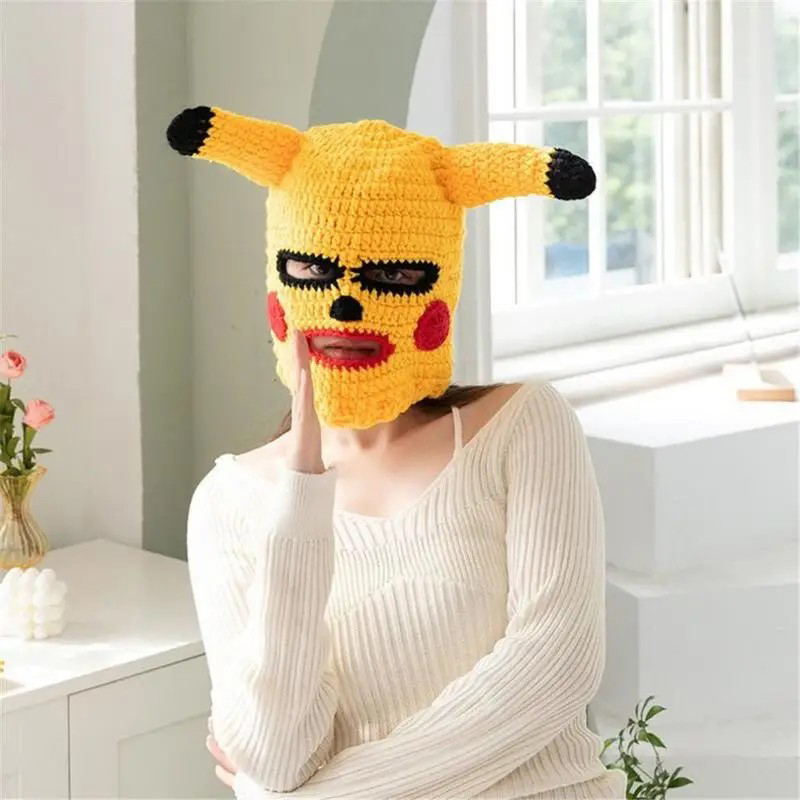 pikachu mask näomask kõrvadega