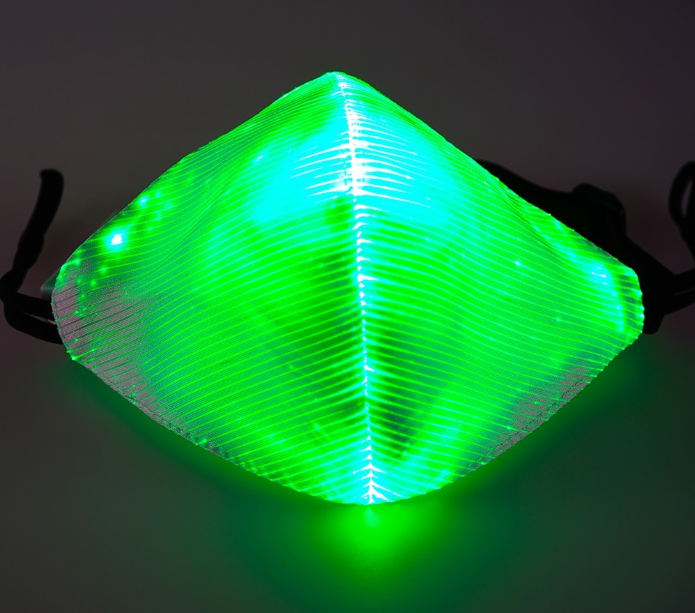 LED roheline mask