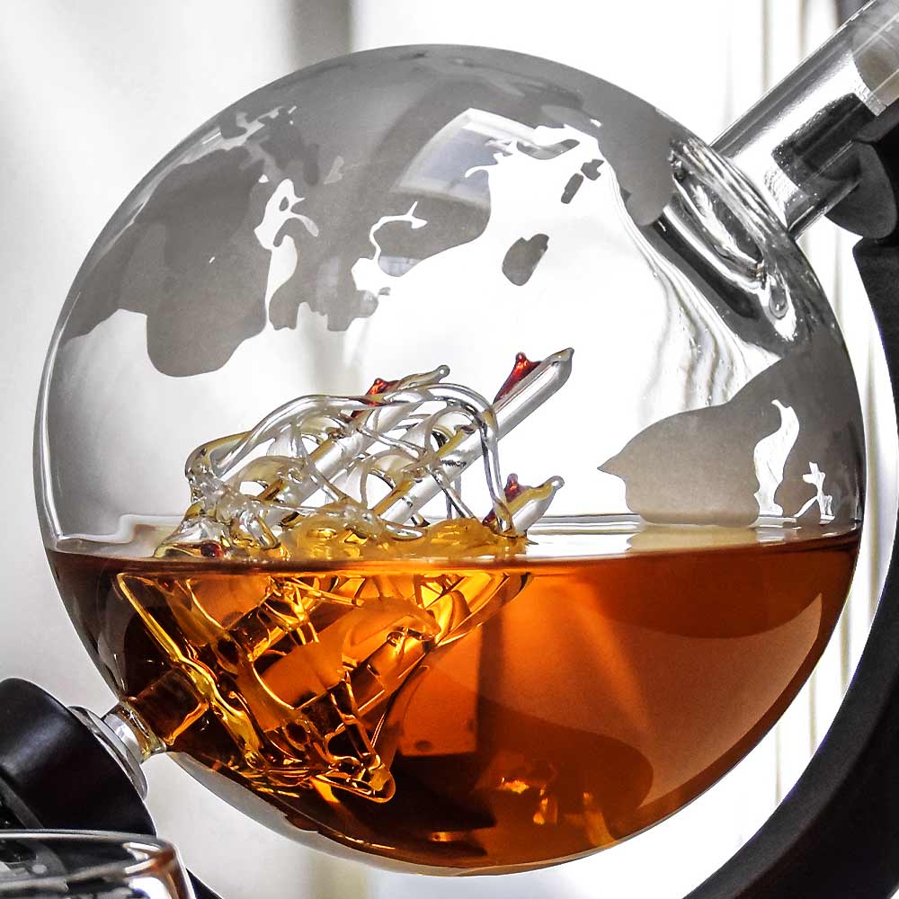 globe karahvini komplekt jookide viski rummi burbooni jaoks