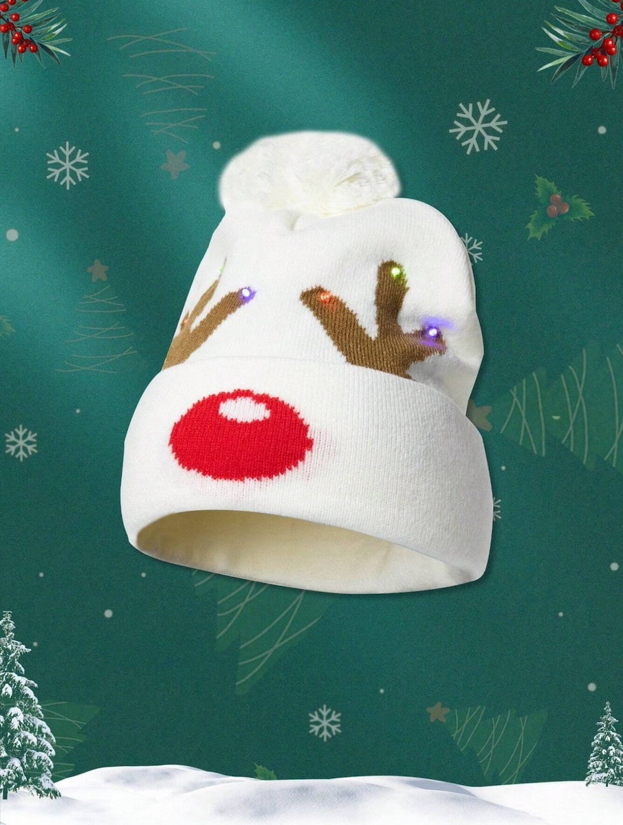 kork Jõulupõhjapõdrasarved - müts talviseks helendavaks, Rudolph
