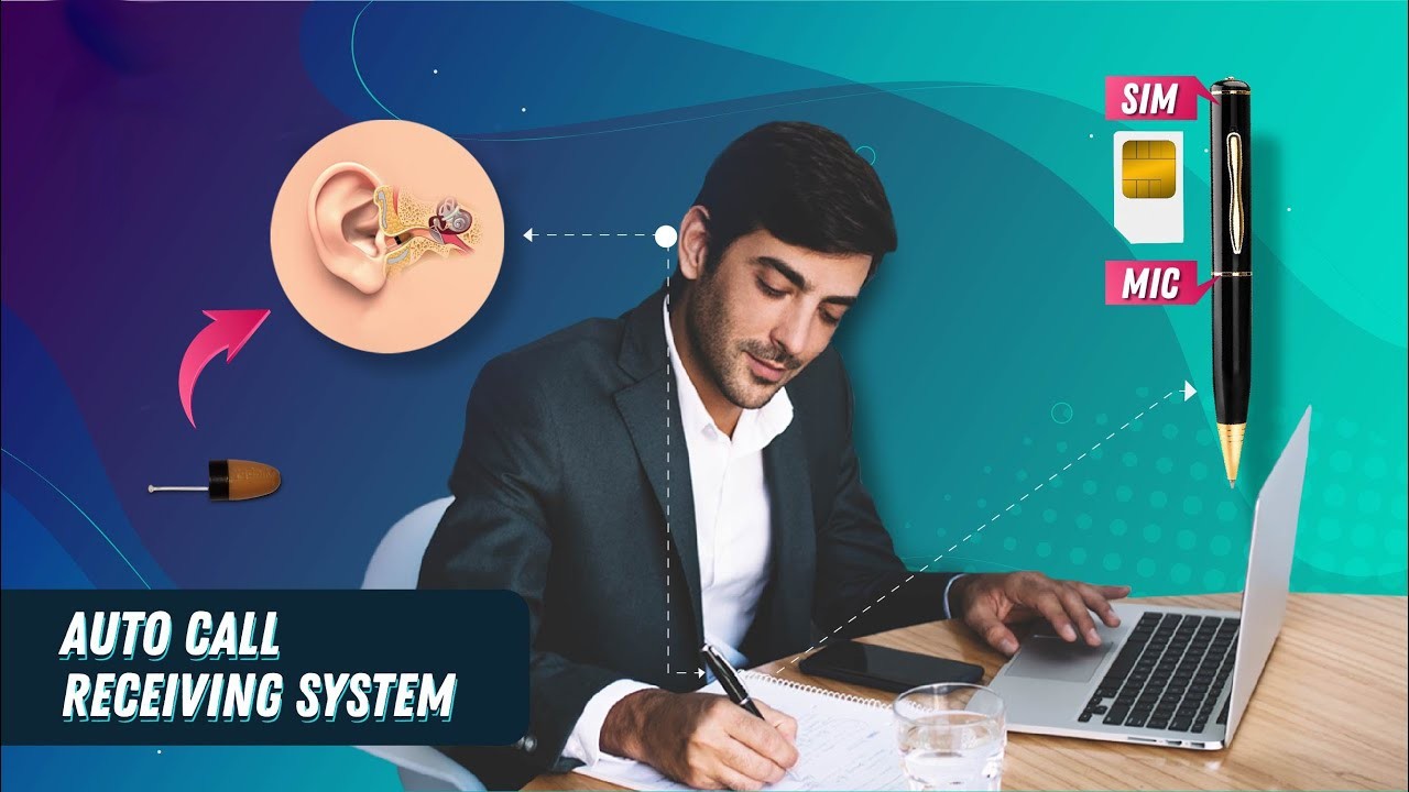luurab väikseimat kuuldeaparaati eksamite jaoks nähtamatusse kõrva