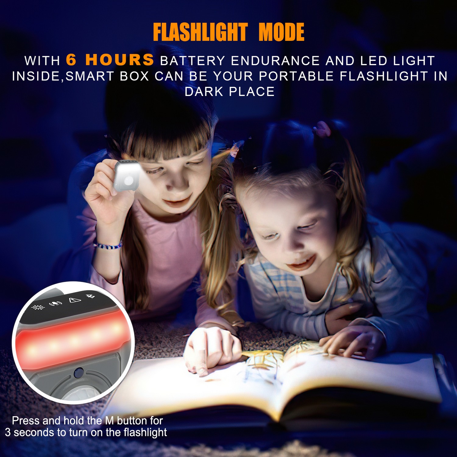 valve nutikas alarm - taskulambi režiim - LED valgus