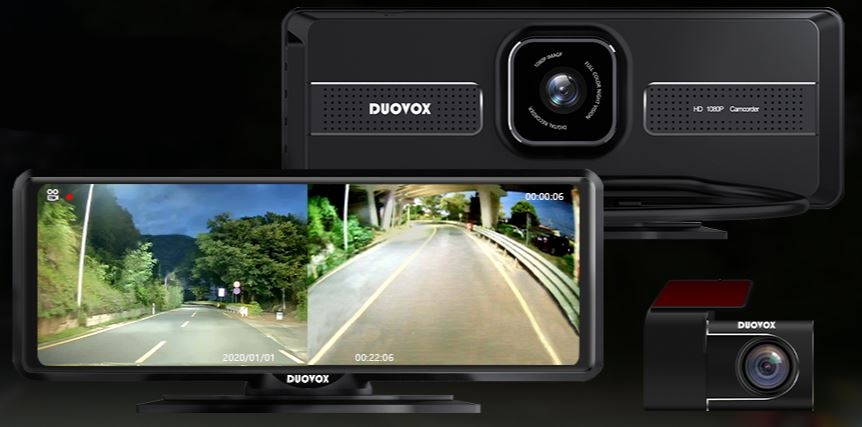 parima öönägemisega autokaamera - duovox v9