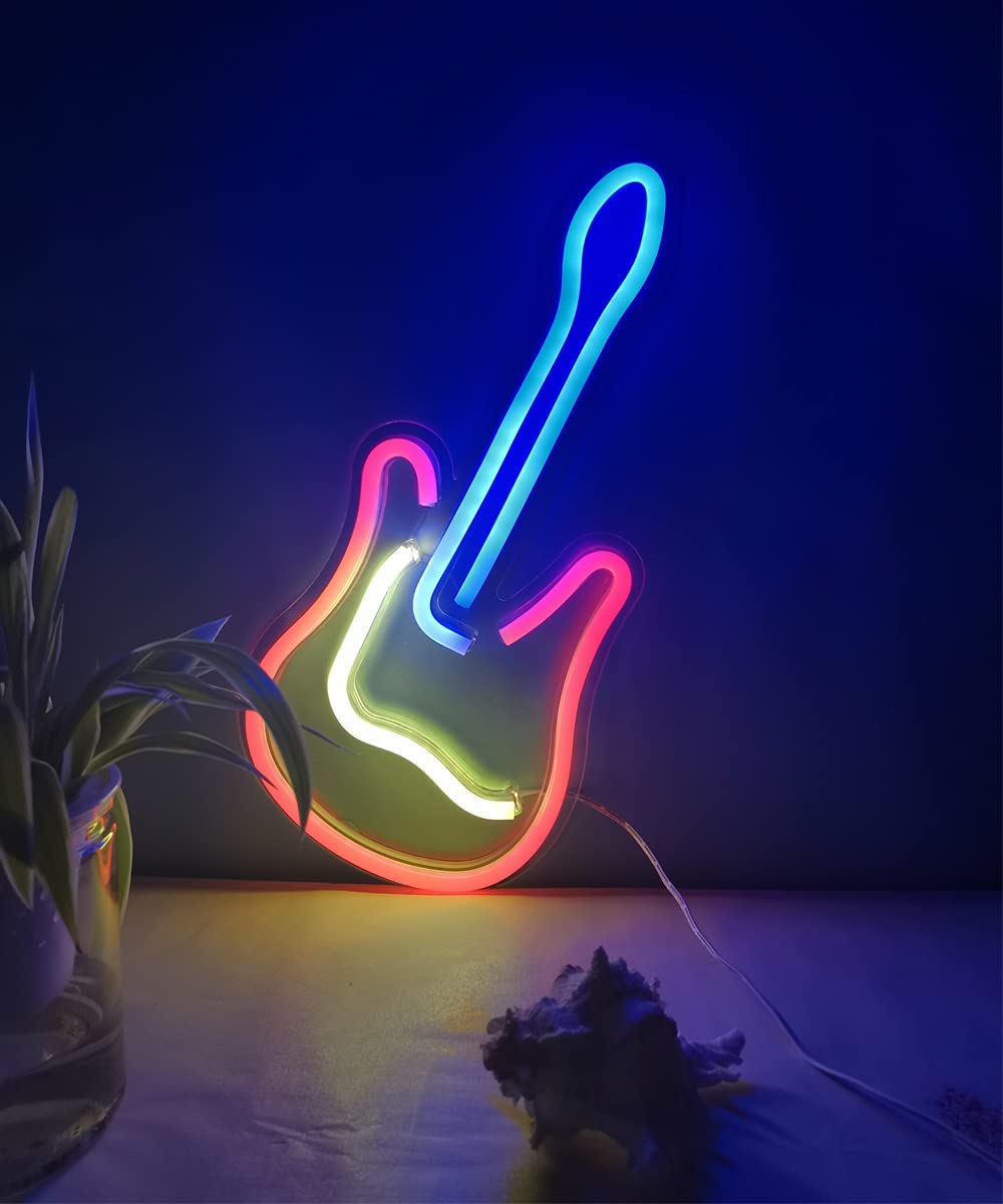 seinal helendav kitarr – led neoon