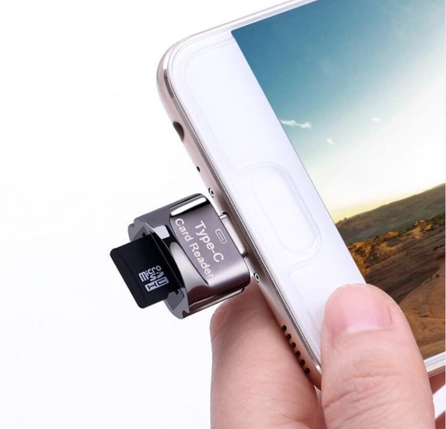 usb-c micro SD-kaardi lugeja mobiiltelefonile