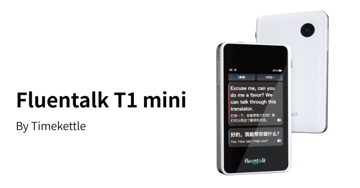 Fluentalk T1 mini Timekettle – kaasaskantav reisitõlkija
