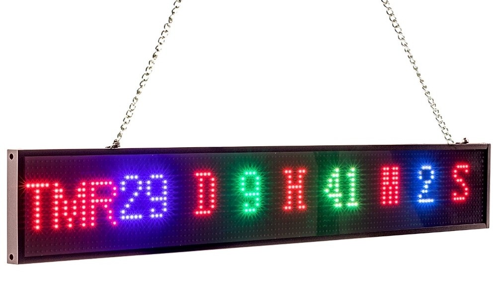 heledat värvi LED-tahvel