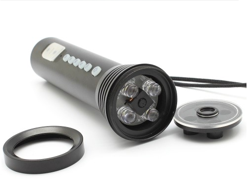 kaamera LED taskulambiga + mp3
