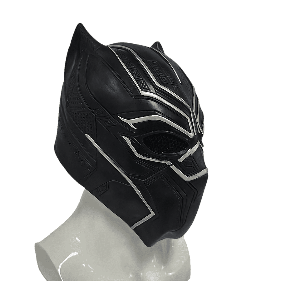 Black Panther must karnevalimask