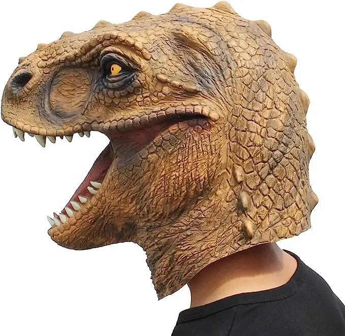 Halloweeni mask silikoonist dinosaurus t rex dinosauruse peamask