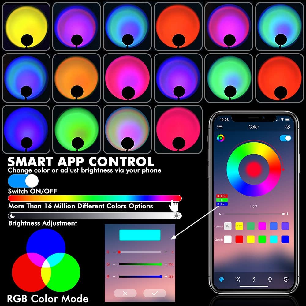 wifi lamp nutitelefoni mobiilirakendusega juhitava värvilise RGB jaoks
