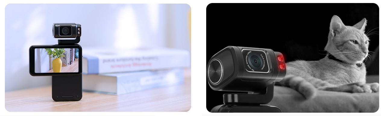 IR-öise nägemise, horisontaalse ja vertikaalse salvestusega kaamera