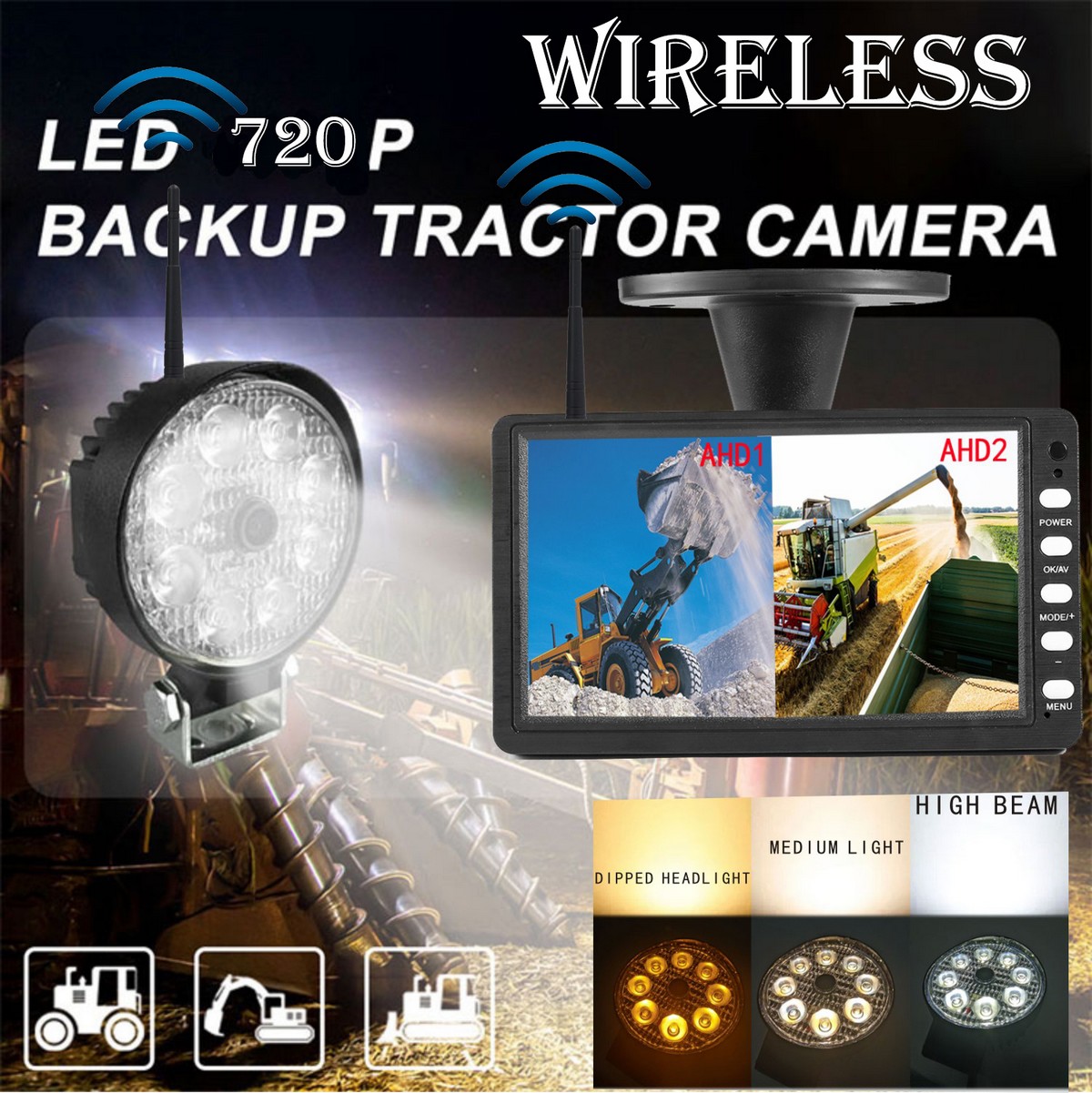 Varukomplekt - Wifi kaamera võimsa valge LED valgusega ja paljude funktsioonidega