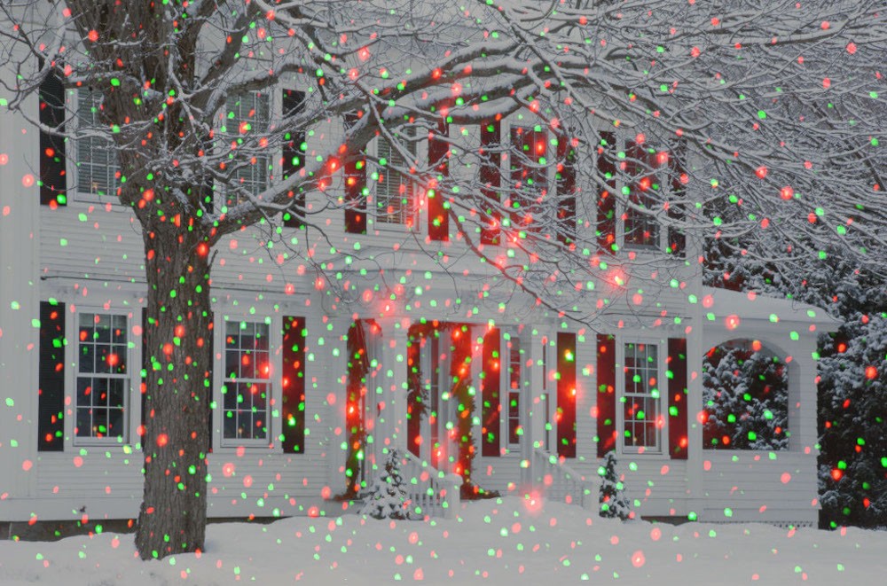 LED dekoratiivne jõuluprojektor laser